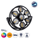 HEXA® HALO 51196 Stage Φωτιστικό Ειδικών Εφέ Digital Matrix Pixel & Blinder LED 784W 120° AC 220-240V IP20 7 x 100W COB Chip & 168 x 0.5W SMD5050 Chip Ultra Θερμό Λευκό 2200K & Πολύχρωμο RGB Dimmable DMX512 Protocol - Μ95 x Π17.5 x Υ78.5cm - 2 Χρόνια Εγγύηση