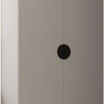 Ντουλάπα Inova IV 2D3SZ Δίφυλλη-Cashmere - Μαύρο