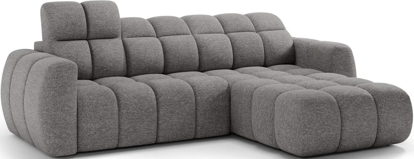 Γωνιακός καναπές Comfora-Γκρι Σκούρο-Δεξιά