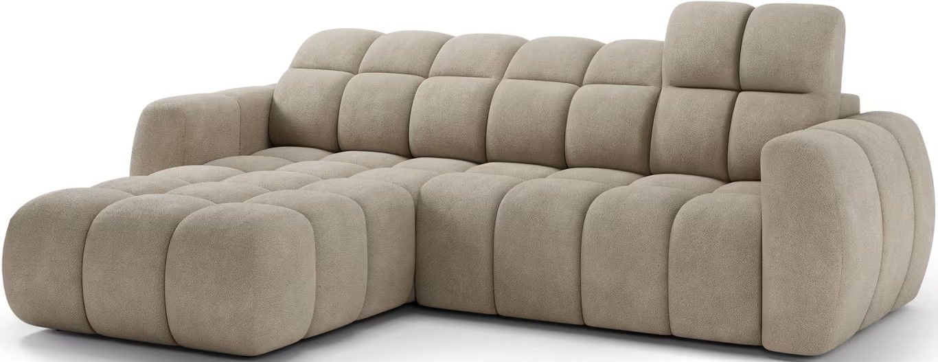 Γωνιακός καναπές Comfora-Μπεζ-Αριστερή
