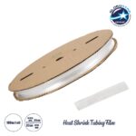 GLOBOSTAR® SHRINKTUBE 79968 Θερμοσυστελλόμενο Μακαρόνι Στεγανοποίησης για Neon Flex LED Αδιάβροχο IP65 - Διάφανο - Μ1000 x Π2 x Υ2cm/Π1 x Υ1cm - Ρολό 100 Μέτρων