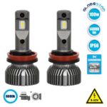 GloboStar® 85645 H9 E30 Line KIT Βασικού Φωτισμού Αυτοκινήτου & Φορτηγού 3nd Generation Can-Bus Series LED CREE CXB 100W 14000lm DC 9-32V Αδιάβροχο IP66 Ψυχρό Λευκό 6000K