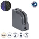 GLOBOSTAR® WINDOWCORNA 90113 Γωνιακό Φωτιστικό Ανάδειξης Παραθύρων LED 6W 570lm 3°x172° DC 24V Αδιάβροχο IP65 Φυσικό Λευκό 4500K Dimmable - CREE XPE Chip - Γκρι Ανθρακί - Μ12 x Π4 x Υ12cm - 3 Χρόνια Εγγύηση