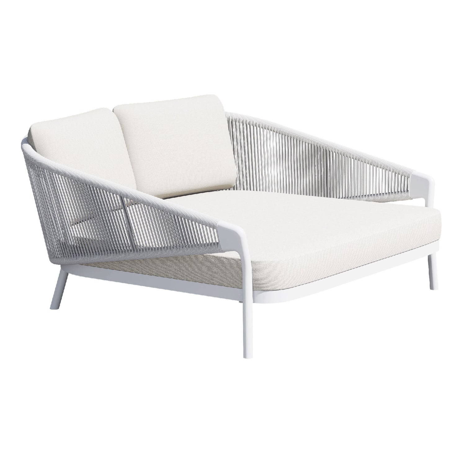 DAYBED FB96474.02 ΛΕΥΚΟ ΑΛΟΥΜΙΝΙΟ--ΣΧΟΙΝΙ--OLEFIN 157x147x88Υεκ