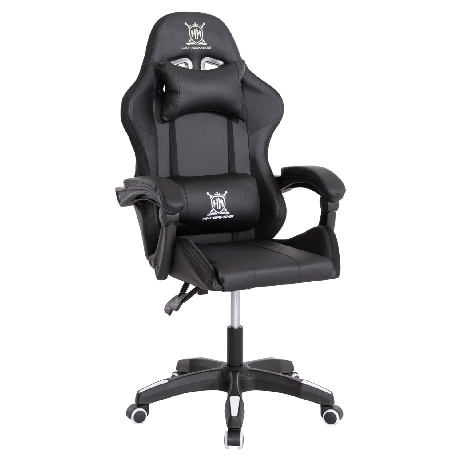 ΠΟΛΥΘΡΟΝΑ GAMING FB91203.04 ΜΑΥΡΟ-ΛΕΥΚΟ PVC 58.5x100x120Υεκ.