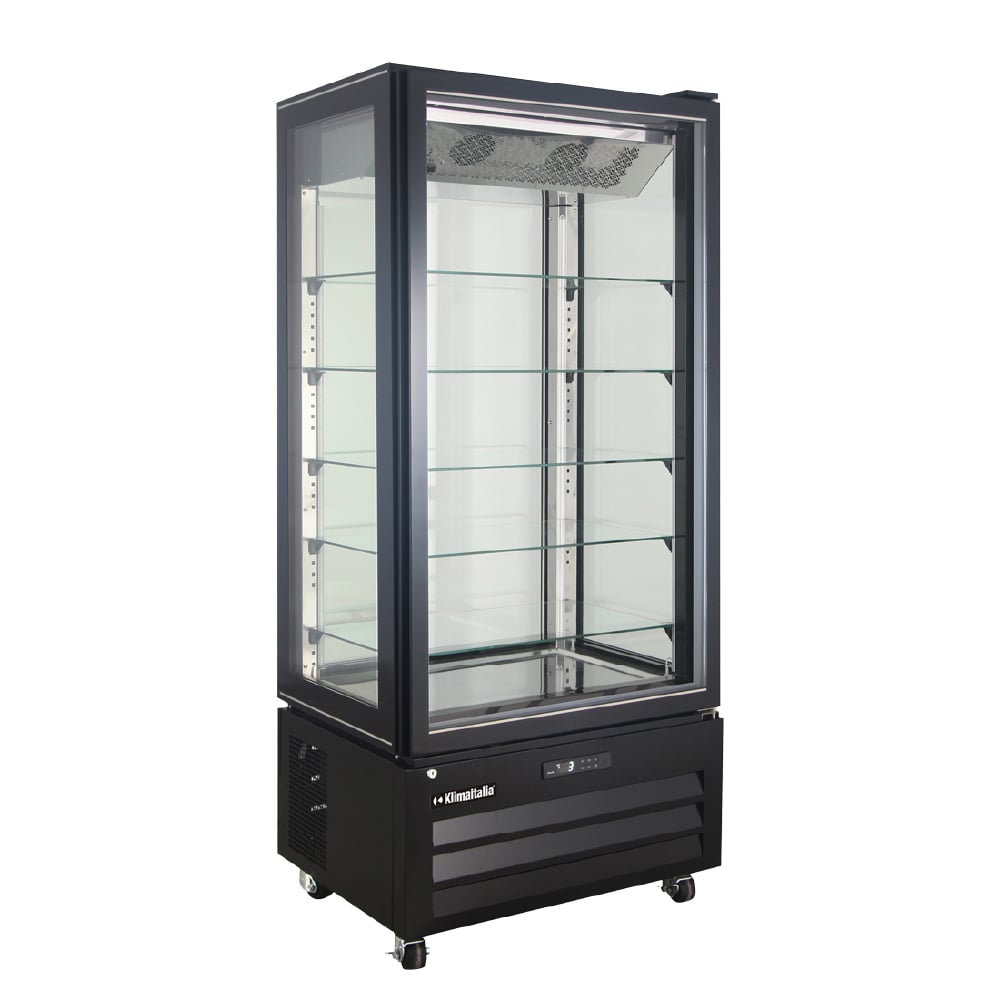 KlimaItalia Βιτρίνα κατάψυξης πανοραμική BLACK VICTORIA 85 NFN BLACK