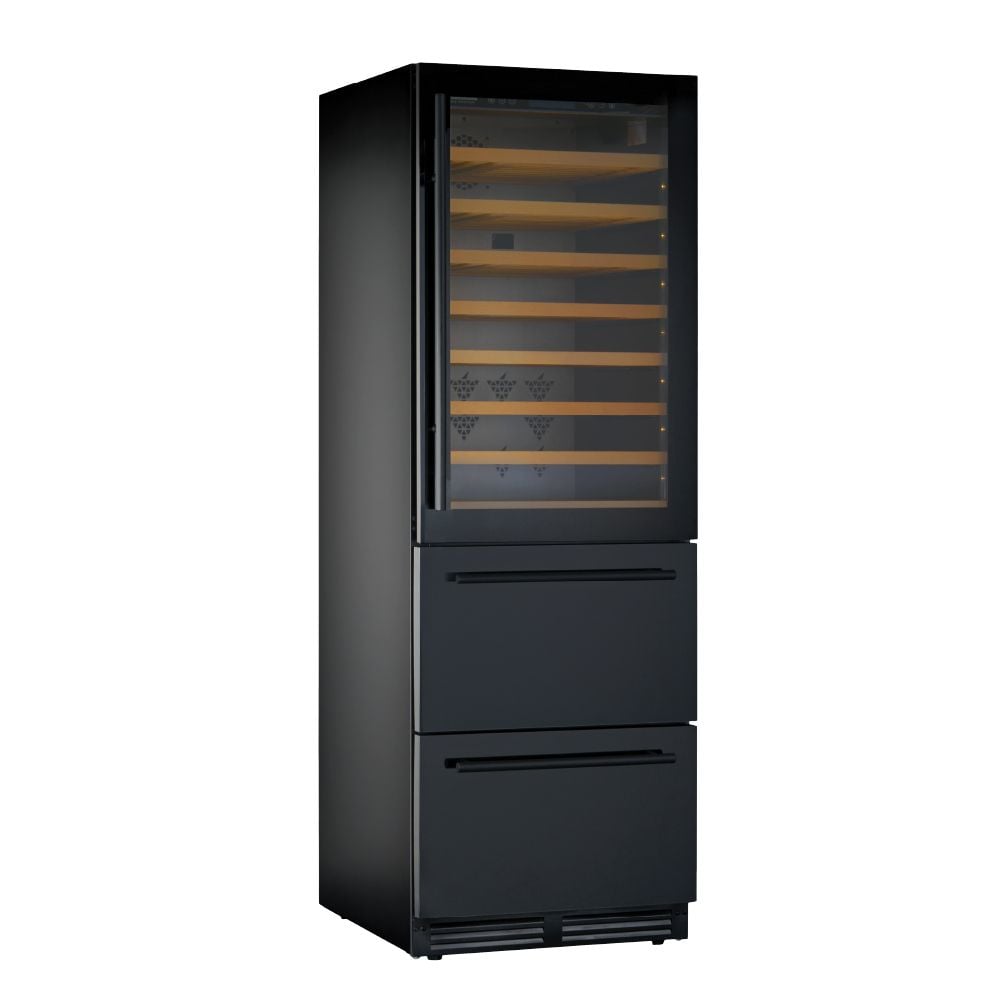 KlimaItalia Βιτρίνα κρασιών με συρτάρια DW190 Black