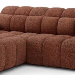 Γωνιακός καναπές Comfora-Κεραμιδί-Αριστερή