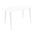 Τραπέζι Vista pakoworld αλουμίνιο σε λευκη απόχρωση 150x80x72εκ