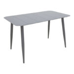 Τραπέζι Vista pakoworld αλουμίνιο σε ανθρακί απόχρωση 150x80x72εκ
