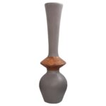 ΔΙΑΚΟΣΜΗΤΙΚΟ ΒΑΖΟ ΔΑΠΕΔΟΥ NEBULA HM4660.05M FIBER CEMENT TAUPE--ΞΥΛΟ ΤΕΑΚ Φ45x148Υεκ