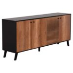 ΜΠΟΥΦΕΣ ΜΕΛΑΜΙΝΗΣ FB99446.11 ΜΑΥΡΟ-ΦΥΣΙΚΟ 180x40x78.6Υεκ.