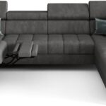 Γωνιακός καναπές Calyra Max I Relax-Ανθρακί-Δεξιά