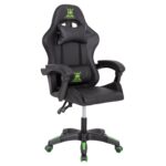 ΠΟΛΥΘΡΟΝΑ GAMING FB91203.03 ΜΑΥΡΟ-ΠΡΑΣΙΝΟ PVC 58.5x100x120Υεκ.