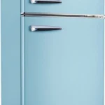 Robin RB-280 Retro Δίπορτο Ψυγείο 280lt Full No Frost Υ157xΠ60xΒ70cm Μπλε