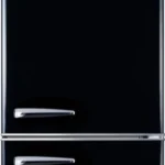 Robin RB-310 Retro Ψυγειοκαταψύκτης 300lt Υ192xΠ60xΒ63cm Μαύρο