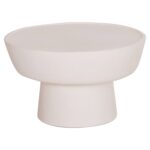 ΤΡΑΠΕΖΙ ΣΑΛΟΝΙΟΥ PIRSON HM18155.02 FIBER CEMENT ΣΕ ΛΕΥΚΟ--Φ60x36Υεκ.