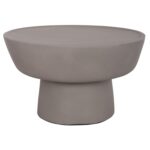 ΤΡΑΠΕΖΙ ΣΑΛΟΝΙΟΥ PIRSON HM18155.03 FIBER CEMENT ΣΕ ΓΚΡΙ--Φ60x36Υεκ.