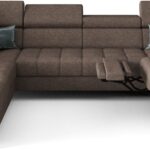 Γωνιακός καναπές Calyra Max I Relax-Καφέ-Αριστερή