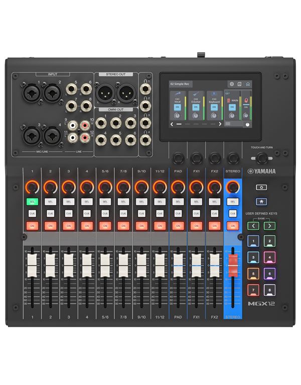 YAMAHA MGX12 Black Ψηφιακή Κονσόλα Μίξης