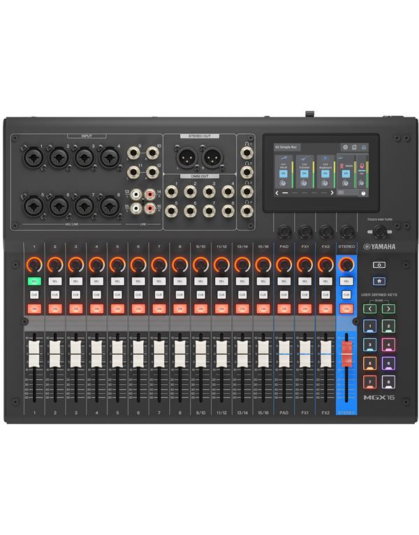 YAMAHA MGX16 Black Ψηφιακή Κονσόλα Μίξης