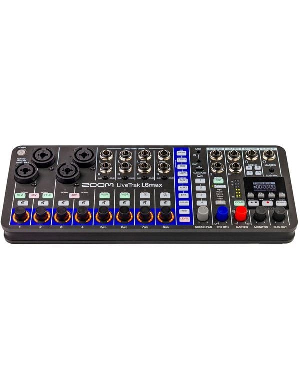 ZOOM LiveTrak L-6 Max Πολυκάναλος Εγγραφέας,Audio interface,ψηφιακός μίκτης