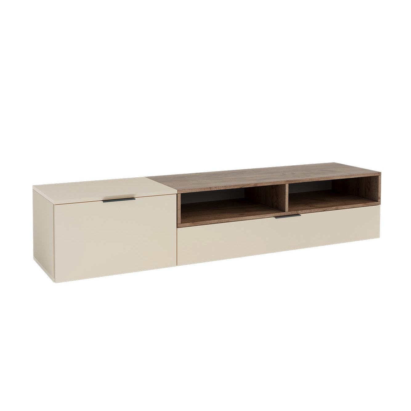 Έπιπλο TV Morocco Μπεζ-Σκούρο Δρυς 175x39x35cm