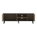Έπιπλο τηλεόρασης Tuscany pakoworld sonoma-ανθρακί 180x41x51εκ