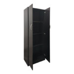 Ντουλάπα δίφυλλη Athos pakoworld σε wenge απόχρωση 60x42x180εκ