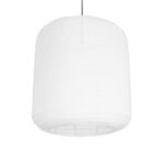 GLOBOSTAR® ROMINA 62001 Μοντέρνο Κρεμαστό Φωτιστικό Οροφής με Ντουί 1 x E27 AC 220-240V IP20 - Λευκό - Μ60 x Π60 x Υ65cm