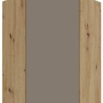 Κρεμαστό ντουλάπι γωνιακό Arianna 60x60 GN 90 1F-Γκρέζ