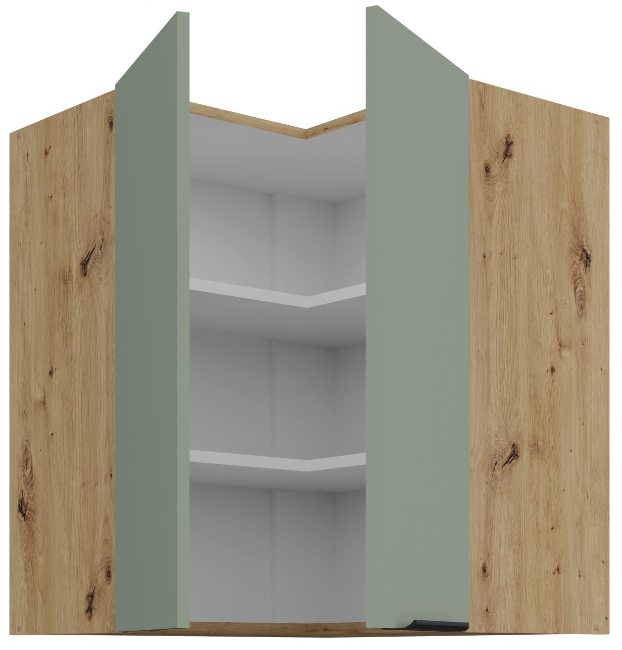 Κρεμαστό ντουλάπι γωνιακό Arianna 60x60 GN 72 2F-Φυστικί - Image 2