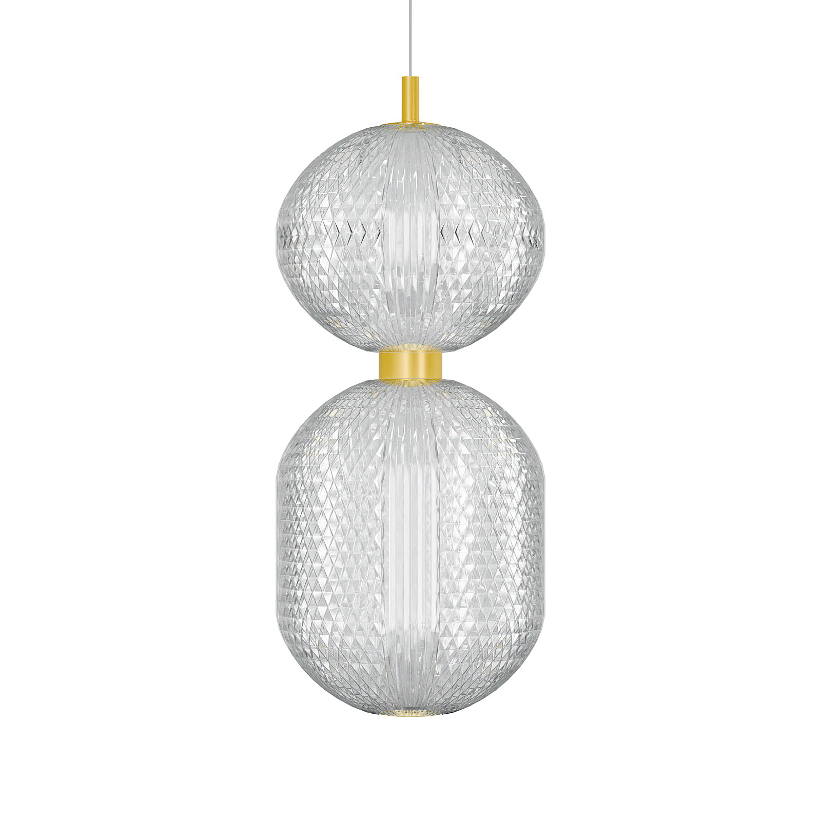 Φωτιστικό Κρεμαστό Led 30W 4000K Χρυσό 39x15x120cm - Image 2