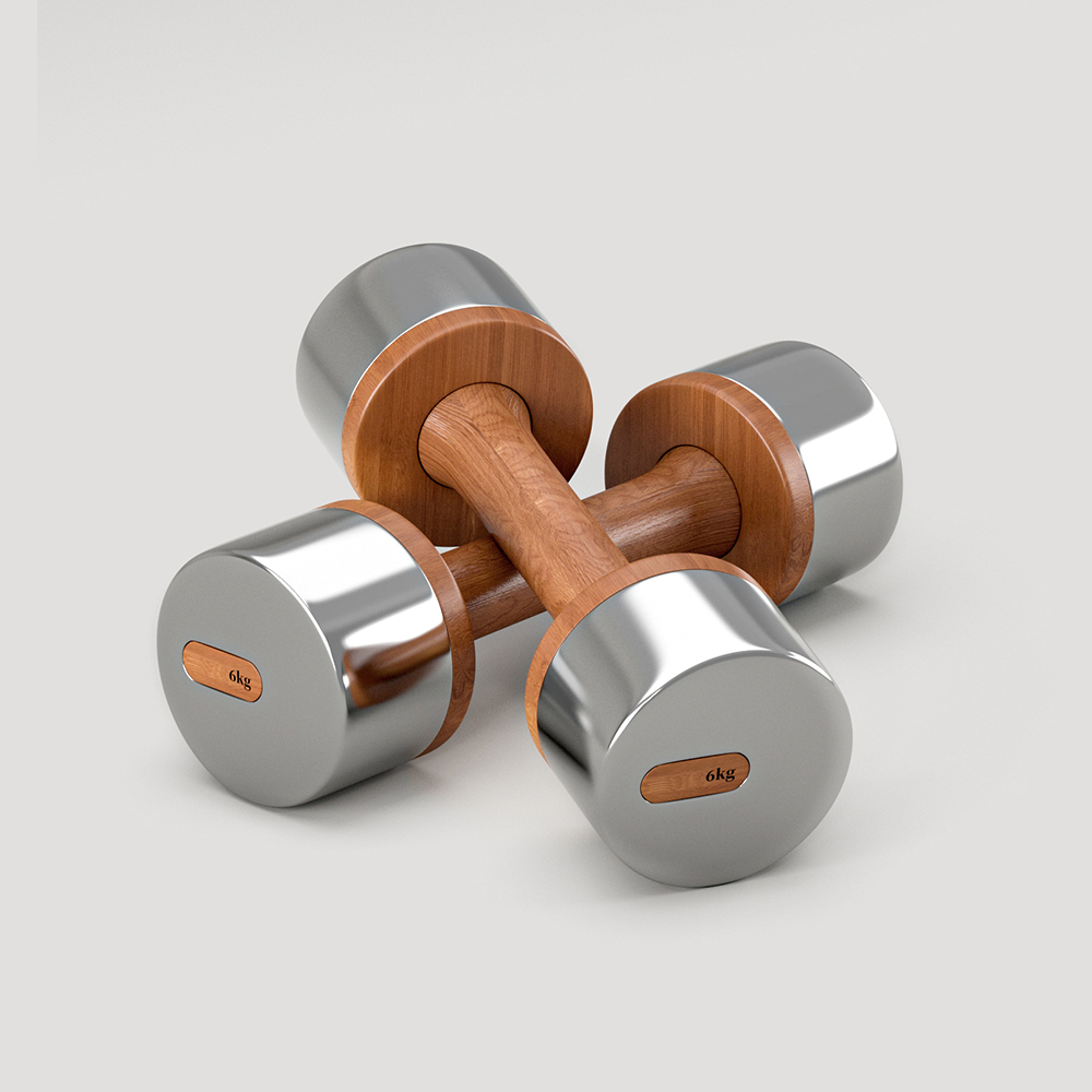 Viking Luxury Hotel Dumbbells , Ξύλινοι αλτήρες - 4.00 kgr