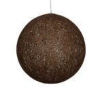 GLOBOSTAR® OCEANA 999-0156 Boho Κρεμαστό Φωτιστικό Οροφής με Ντουί 1 x E27 AC 220-240V IP20 - Καφέ - Μ60 x Π60 x Υ60cm