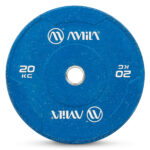 Δίσκος Color Bumper Plate Slim 50 mm 20 kg – Μπλε