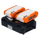 KIT RURIS Alfa Up 4444e (2 ΜΠΑΤΑΡΙΕΣ 20V-4Ah & ΔΙΠΛΟ ΦΟΡΤΙΣΤΗ) - RURIS