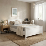 Lugano κρεβάτι διπλό 209x146x80εκ. ( για στρώμα 140x190εκ. ή 140x200εκ. ) Whitewashed Oak