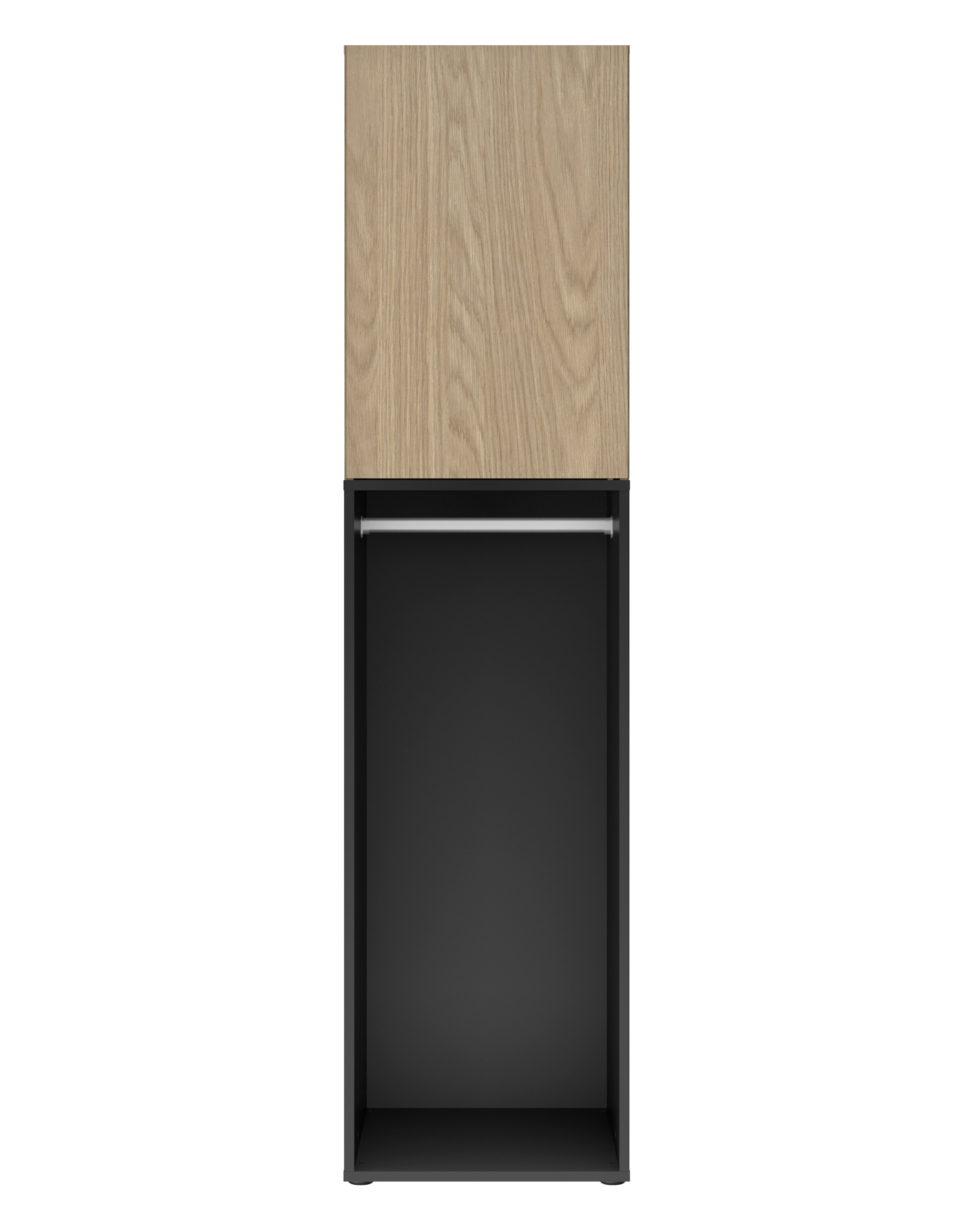 Nael ντουλάπα με 1 πόρτα 100x60x200εκ. Rookwood Oak