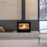 C&A Chama Salamander Cristal 69 Eνεργειακό τζάκι ξύλου - Βάση Τοίχου