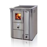 Senko C-30 ενεργειακή σόμπα ξύλου καλοριφέρ - Inox Mat