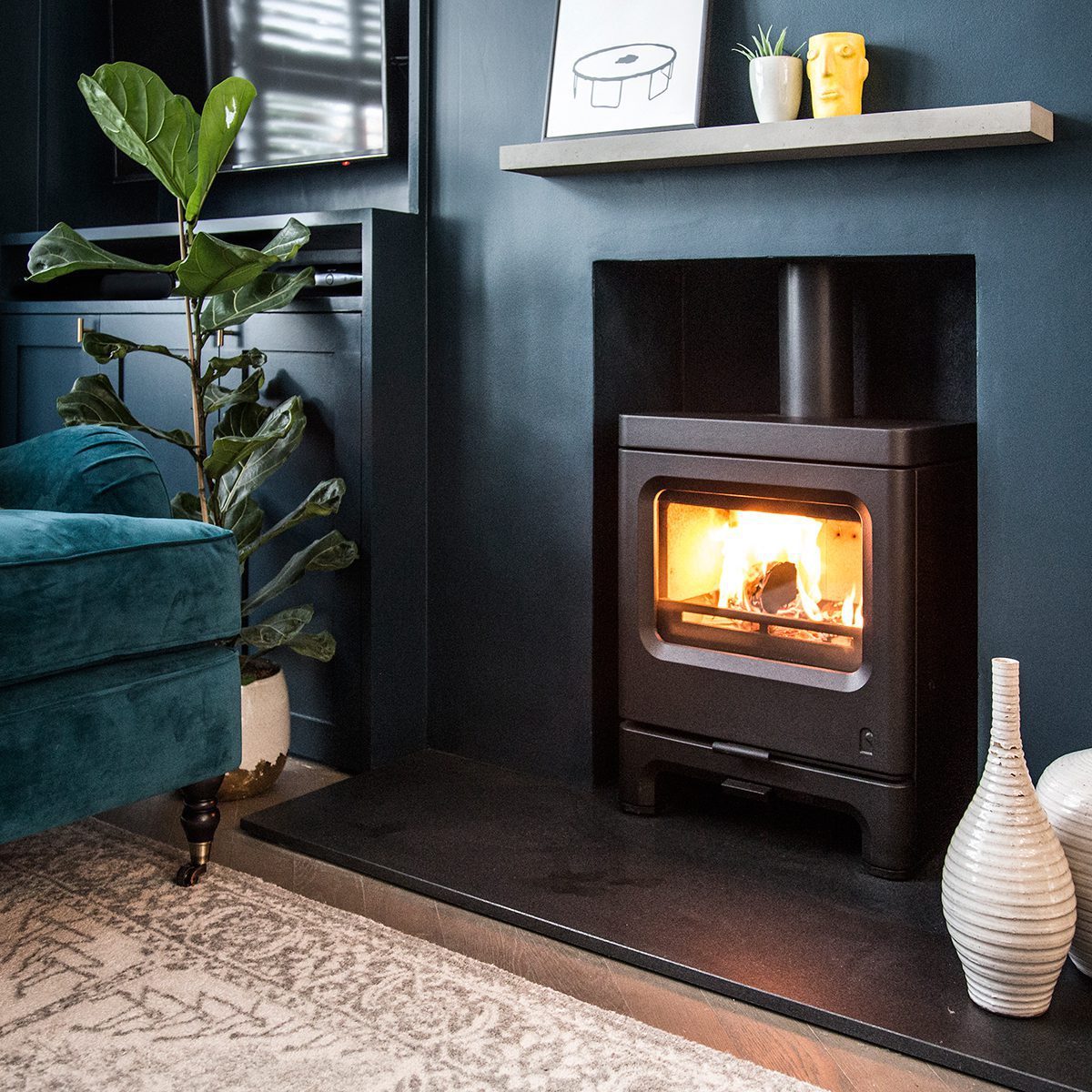 Charnwood Skye 5 Σόμπα Ξύλου - Almond