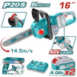 TOTAL ΣΕΤ ΕΠΑΓΓΕΛΜΑΤΙΚΟ ΑΛΥΣΟΠΡΙΟΝΟ ΜΠΑΤ. Li-ion 40V / 4Ah / 2 ΜΠΑΤΑΡΙΕΣ (TGSLI401682)