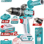 TOTAL ΕΠΑΓΓ. ΔΡΑΠ/ΒΙΔΟ ΚΡΟΥΣΤΙΚΟ ΜΠΑΤ. Li-ion 20V / 4Ah / 96Nm / 2 ΜΠΑΤ BL Motor (TIDLI209686E)