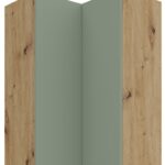 Κρεμαστό ντουλάπι γωνιακό Arianna 60x60 GN 90 2F-Φυστικί