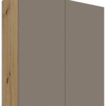 Κρεμαστό ντουλάπι Arianna 80 G-90 2F Γκρέζ