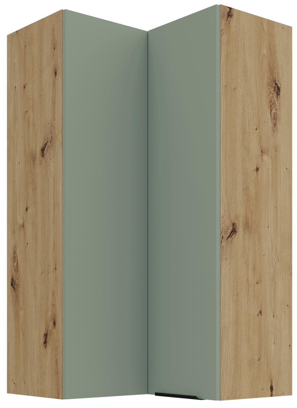 Κρεμαστό ντουλάπι γωνιακό Arianna 60x60 GN 108 2F-Φυστικί