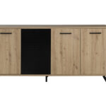 Craft Μπουφές με 4 πόρτες 178x41x86εκ. Artisan Oak / Μαύρο