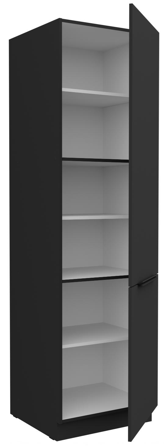 Επιδαπέδιο ντουλάπι Arianna 60 DK 210 2F-Μαύρο - Image 2