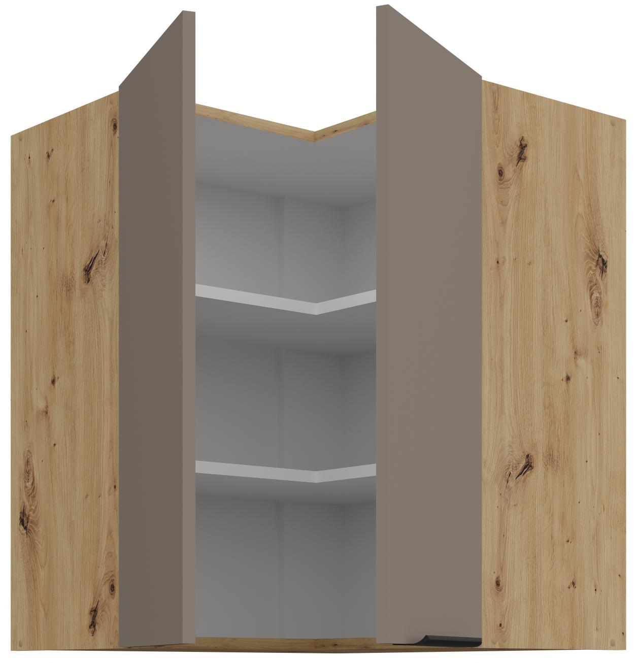 Κρεμαστό ντουλάπι γωνιακό Arianna 60x60 GN 72 2F-Γκρέζ - Image 2